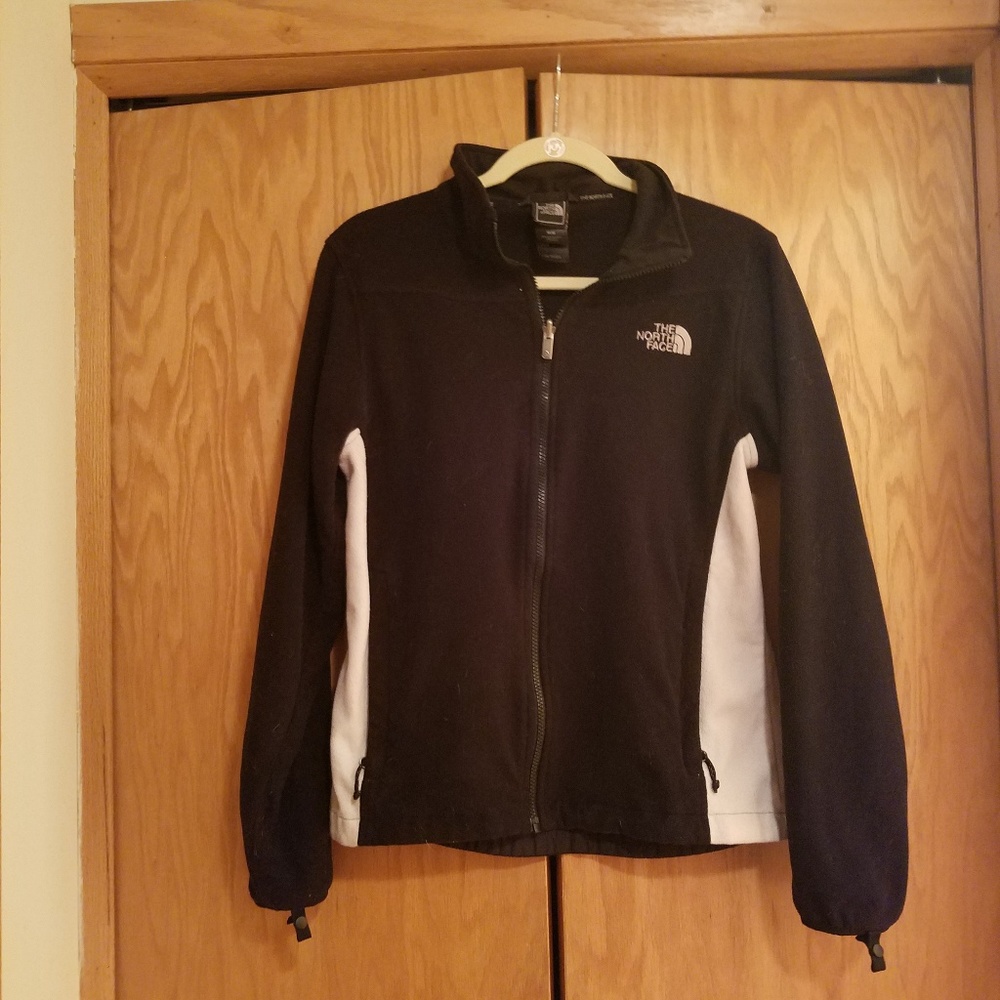 North Face zip up fleece jacket